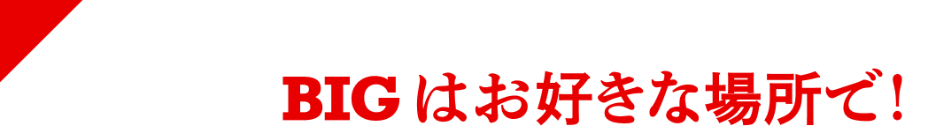 BIGはお好きな場所で