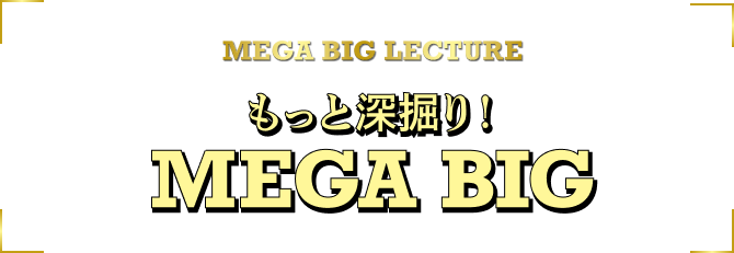 もっと深堀り! MEGA BIG