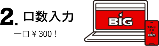 口数入力 一口￥300