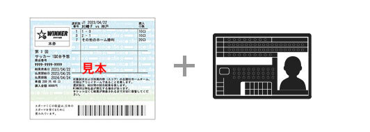 ●当せんチケット●運転免許証などの本人であることを証明できる確認書類